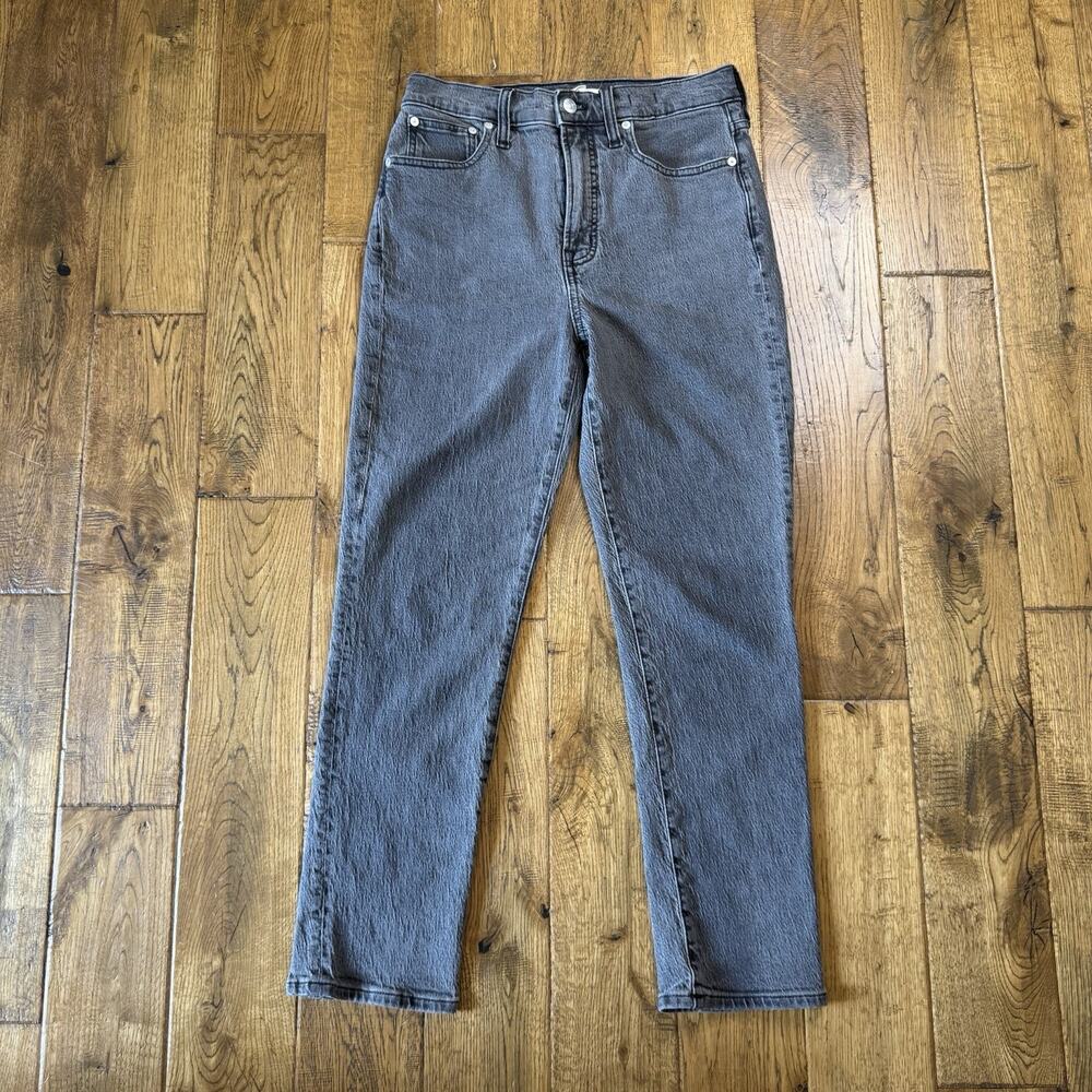 Madewell The Perfect Vintage Jean Womens 27 Black Gray Denim 27.5” Inseam